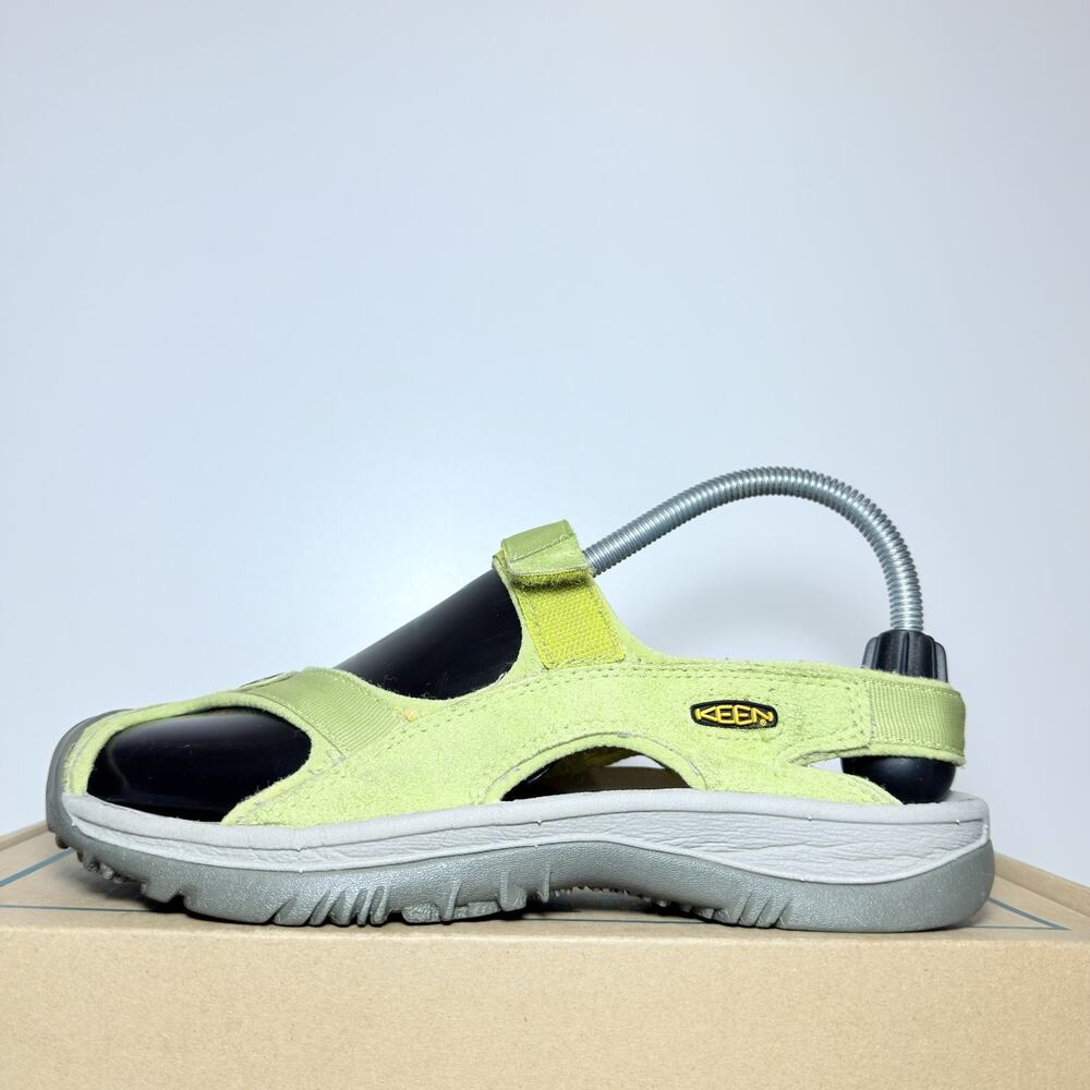 KEEN Womens Newport Slide Sandal Lime Green Yellow Hiking Water Shoes Size 7.5
